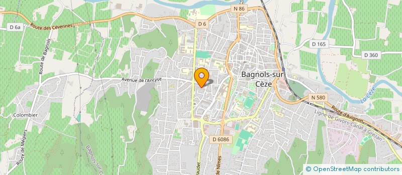 localisation de l'entreprise MONSIEUR SALMAN OUALD EL HAJ  BAGNOLS-SUR-CEZE