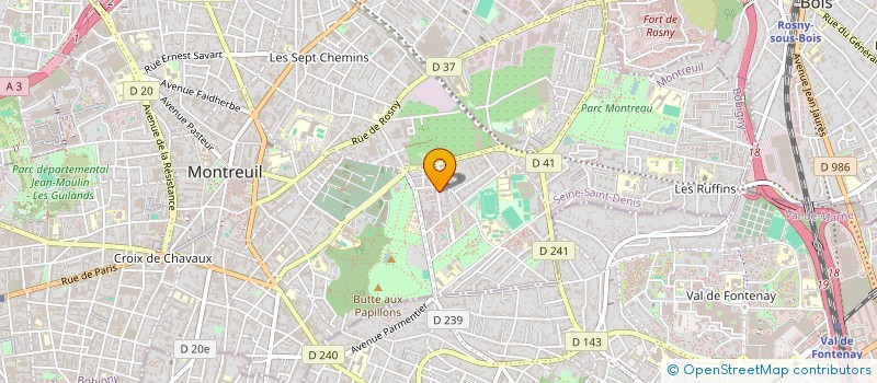 localisation de l'entreprise MONSIEUR SALOMON EKANGA ASSAM à MONTREUIL