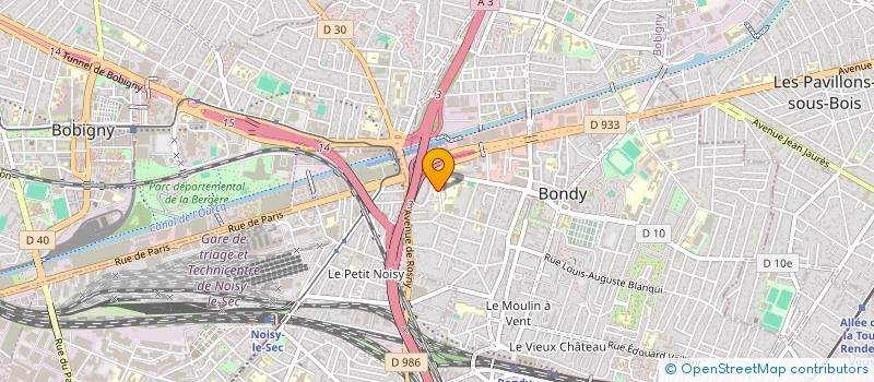 localisation de l'entreprise MONSIEUR SALOMON GAUDINOT  BONDY