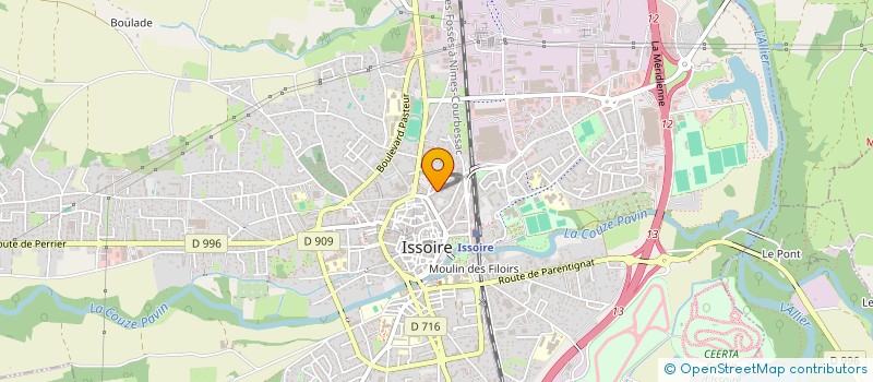 localisation de l'entreprise MONSIEUR SALOMON JOHNSON  ISSOIRE