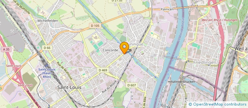 localisation de l'entreprise MONSIEUR SALOMON TAGLANG  HUNINGUE