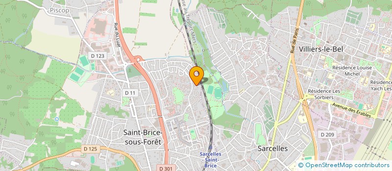 localisation de l'entreprise MONSIEUR SALOMON ZAAFRANI  SAINT-BRICE-SOUS-FORET