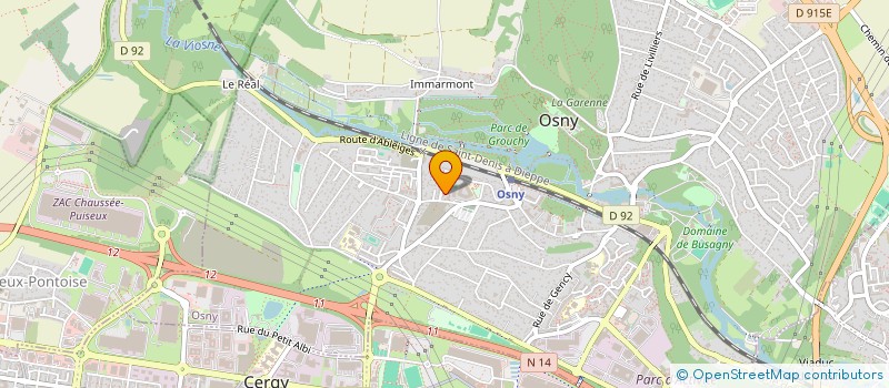 localisation de l'entreprise MONSIEUR SALOU CISSE  OSNY