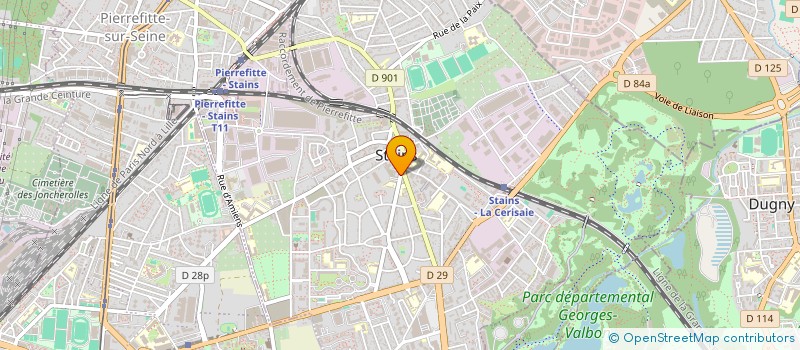 localisation de l'entreprise MONSIEUR SALOUA HAMDAOUI  STAINS