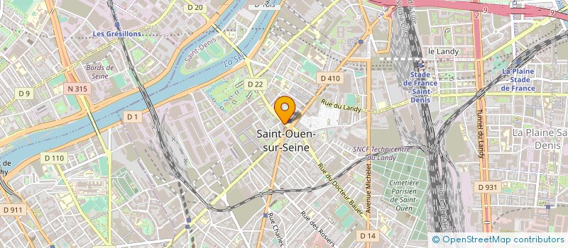 localisation de l'entreprise MONSIEUR SALOUM DJIKINE à SAINT-OUEN-SUR-SEINE