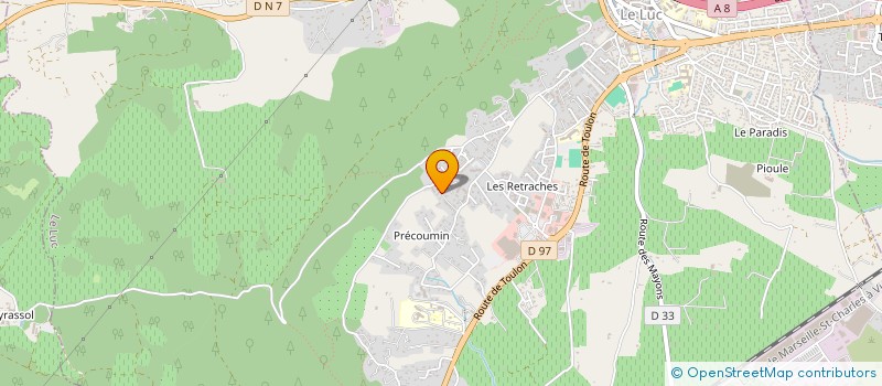 localisation de l'entreprise MONSIEUR SALOUM FALL à LE LUC