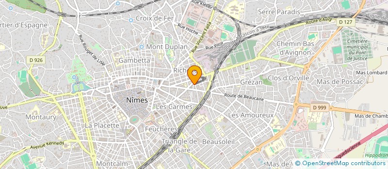 localisation de l'entreprise MONSIEUR SALVADOR BUGALLO VALES  NIMES