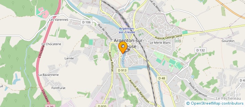 localisation de l'entreprise MONSIEUR SALVADOR LOMBARDO à ARGENTON SUR CREUSE