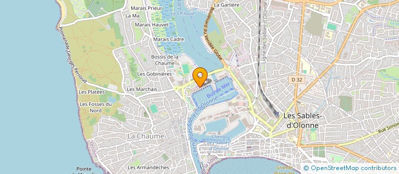 localisation de l'entreprise MONSIEUR SALVADORE GANGI  LES SABLES D'OLONNE