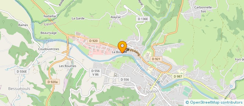 localisation de l'entreprise MONSIEUR SALVATORE ALBANO à ESPALION