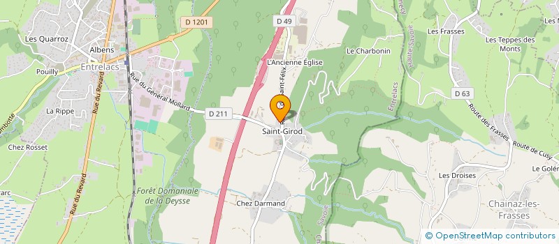localisation de l'entreprise MONSIEUR SALVATORE BUSIA à ENTRELACS