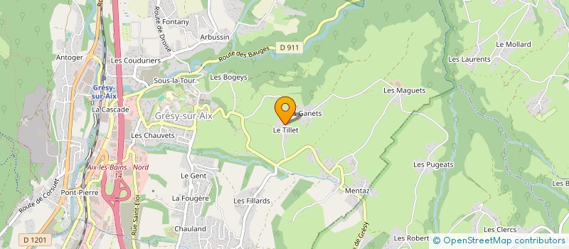 localisation de l'entreprise MONSIEUR SALVATORE CACCIATORE  GRESY-SUR-AIX