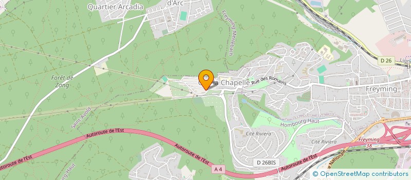 localisation de l'entreprise MONSIEUR SALVATORE CANELLA  HOMBOURG-HAUT