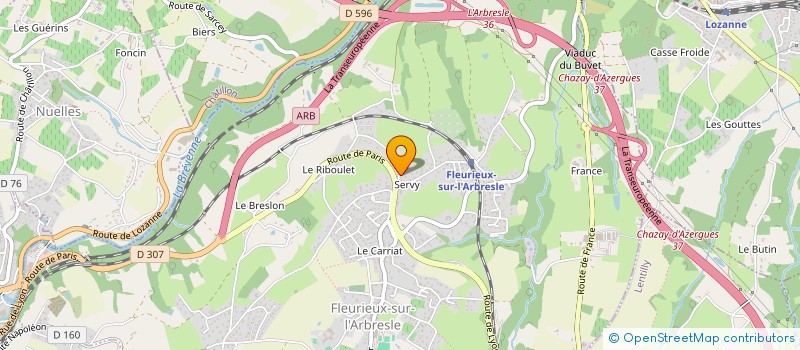 localisation de l'entreprise MONSIEUR SALVATORE CAPPAI  FLEURIEUX-SUR-L'ARBRESLE