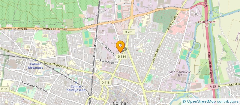 localisation de l'entreprise MONSIEUR SALVATORE COCILOVO  COLMAR