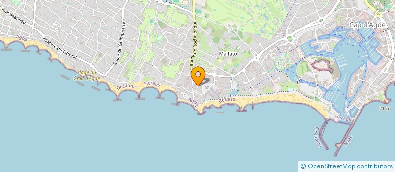 localisation de l'entreprise MONSIEUR SALVATORE LUBRANO  AGDE