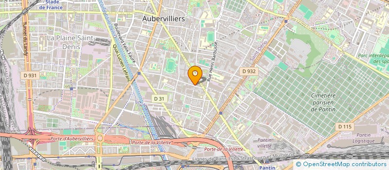 localisation de l'entreprise MONSIEUR SALVATORE MANISCALCO  AUBERVILLIERS