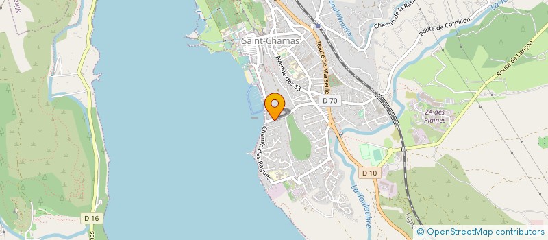 localisation de l'entreprise MONSIEUR SALVATORE MARANDO  SAINT-CHAMAS