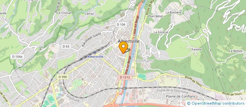 localisation de l'entreprise MONSIEUR SALVATORE MARCHESE  ALBERTVILLE