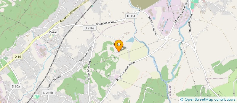 localisation de l'entreprise MONSIEUR SALVATORE MESSINA  SAINT-PRIVAT-DES-VIEUX