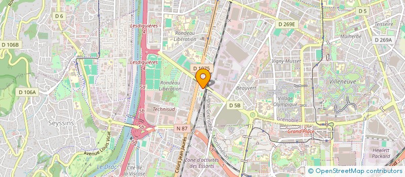 localisation de l'entreprise MONSIEUR SALVATORE MISTRETTA  GRENOBLE
