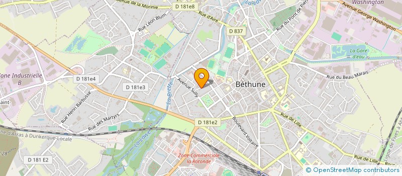 localisation de l'entreprise MONSIEUR SALVATORE MURRONI  BETHUNE