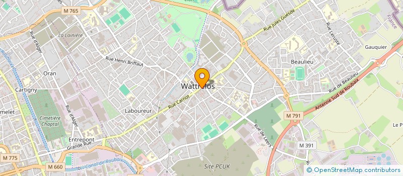 localisation de l'entreprise MONSIEUR SALVATORE PARTIPILO  WATTRELOS