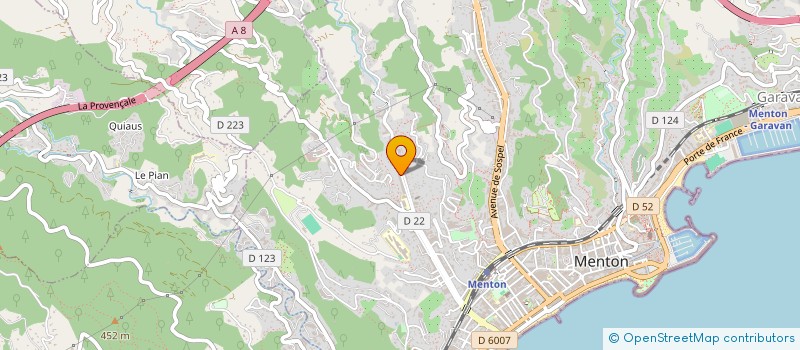 localisation de l'entreprise MONSIEUR SALVATORE RESTANO à MENTON