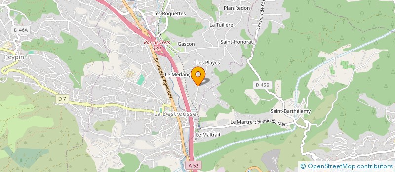 localisation de l'entreprise MONSIEUR SALVATORE SALA  LA BOUILLADISSE