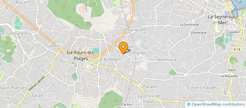 localisation de l'entreprise MONSIEUR SALVATORE SANNA à SIX-FOURS-LES-PLAGES