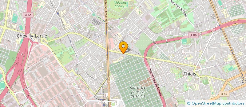 localisation de l'entreprise MONSIEUR SALYA BA  THIAIS