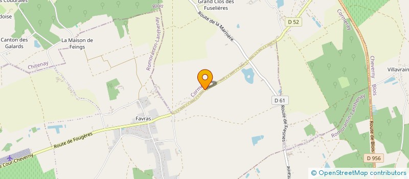 localisation de l'entreprise MONSIEUR SAM BAILLOUX  CORMERAY