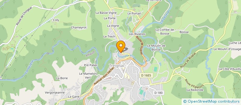 localisation de l'entreprise MONSIEUR SAM BASU à TREIGNAC