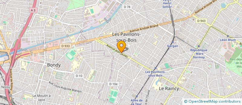 localisation de l'entreprise MONSIEUR SAM BENHAMOU à LES PAVILLONS-SOUS-BOIS