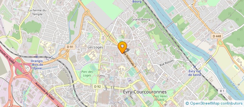 localisation de l'entreprise MONSIEUR SAM BERTIER à EVRY-COURCOURONNES