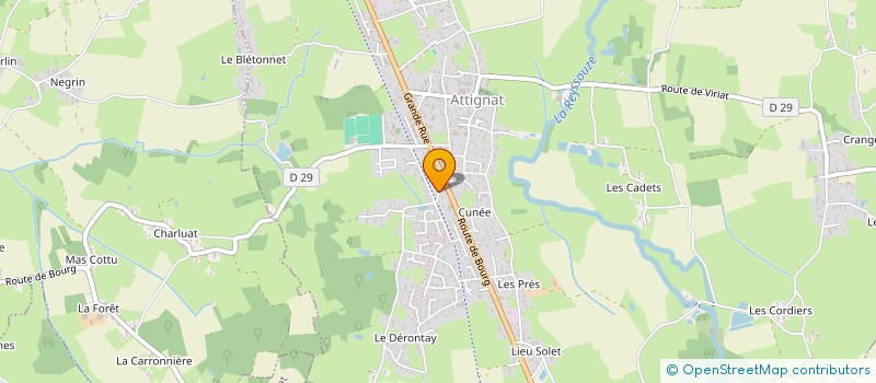 localisation de l'entreprise MONSIEUR SAM BLANC  ATTIGNAT