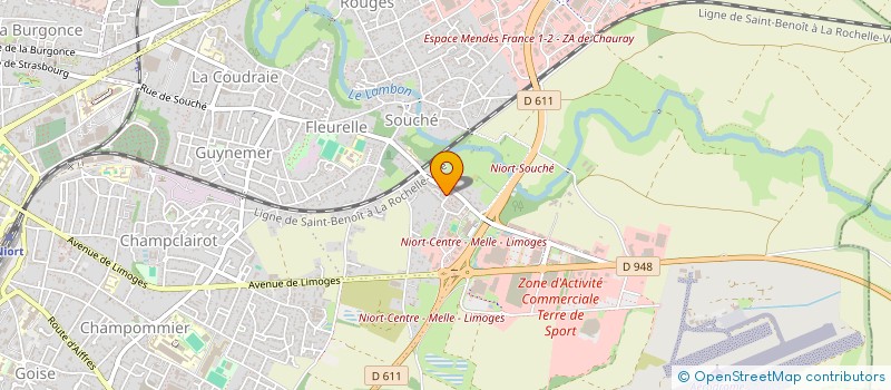 localisation de l'entreprise MONSIEUR SAM GUINOUARD  NIORT