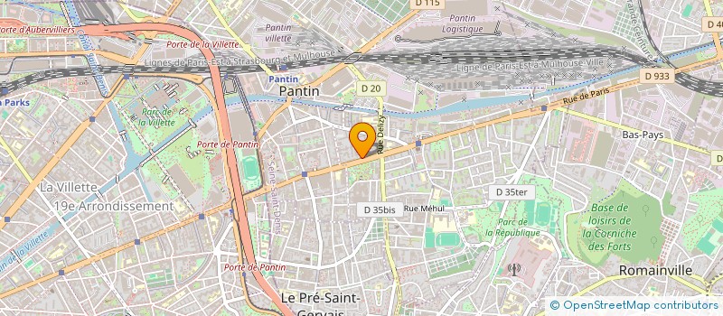 localisation de l'entreprise MONSIEUR SAM KOHN  PANTIN