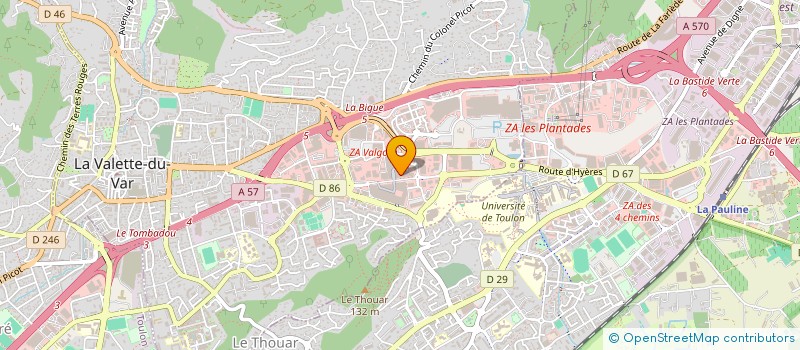 localisation de l'entreprise MONSIEUR SAM ROUJA à LA VALETTE-DU-VAR