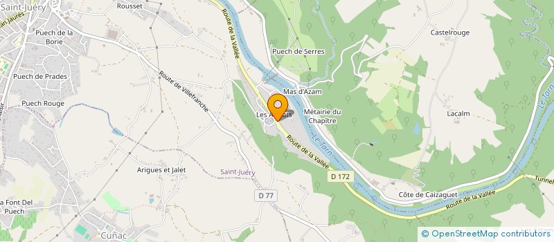 localisation de l'entreprise MONSIEUR SAM VIS  SAINT-JUERY