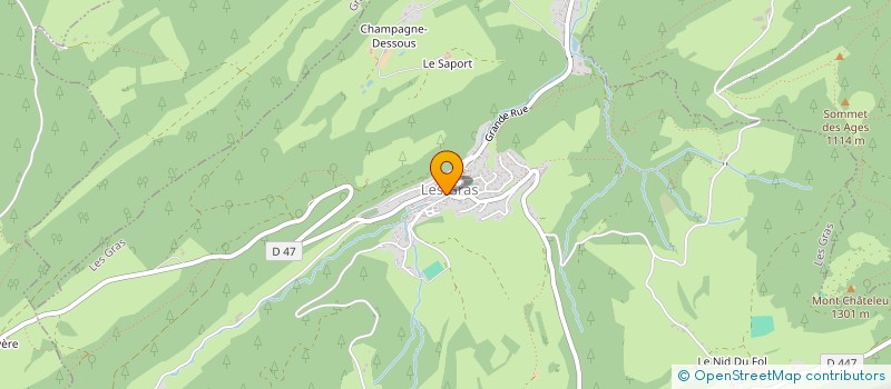 localisation de l'entreprise MONSIEUR SAMAD FALOUS  LES GRAS