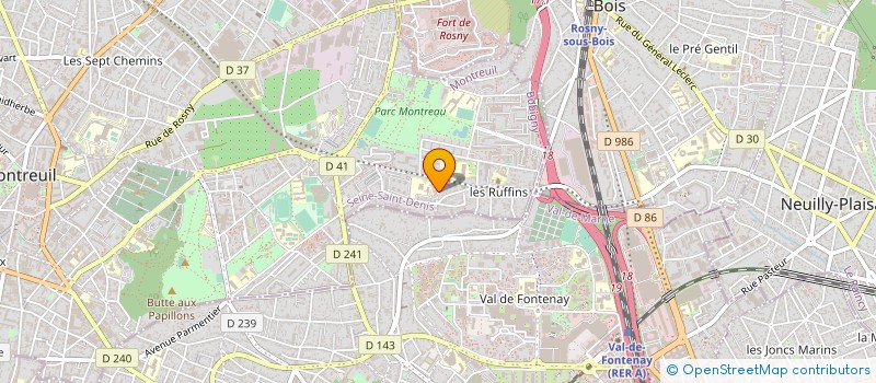 localisation de l'entreprise MONSIEUR SAMAEL RADIN à MONTREUIL