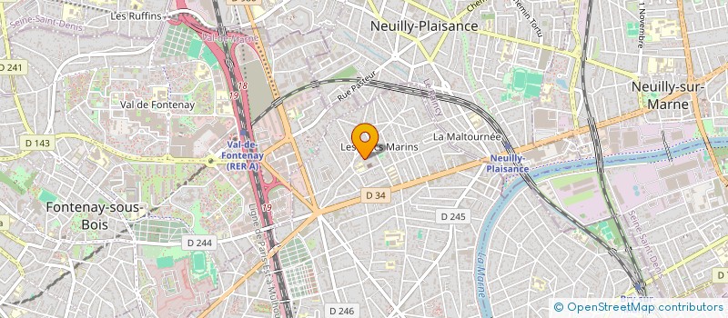 localisation de l'entreprise MONSIEUR SAMAHAN QUENUM  LE PERREUX-SUR-MARNE