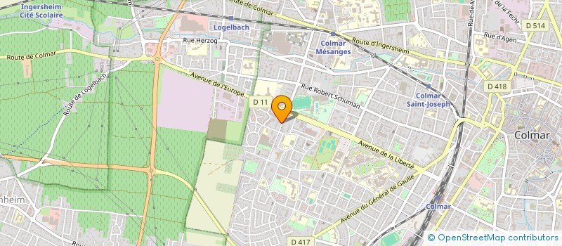 localisation de l'entreprise MONSIEUR SAMANDAR KHAN  COLMAR