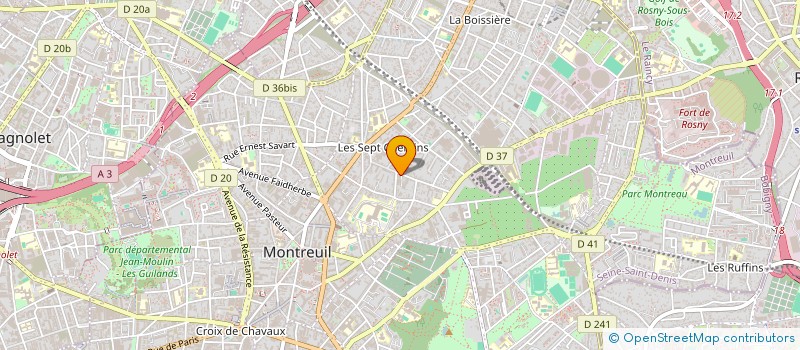 localisation de l'entreprise MONSIEUR SAMBA BA à MONTREUIL