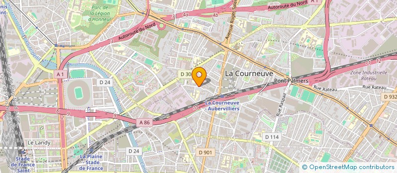 localisation de l'entreprise MONSIEUR SAMBA BALAYERA à LA COURNEUVE