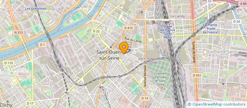 localisation de l'entreprise MONSIEUR SAMBA DEMBELE à SAINT-OUEN-SUR-SEINE