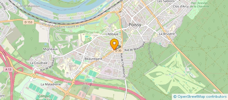 localisation de l'entreprise MONSIEUR SAMBA DIALLO  POISSY