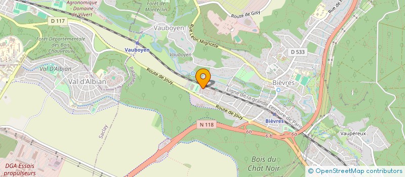 localisation de l'entreprise MONSIEUR SAMBA SISSOKO  BIEVRES