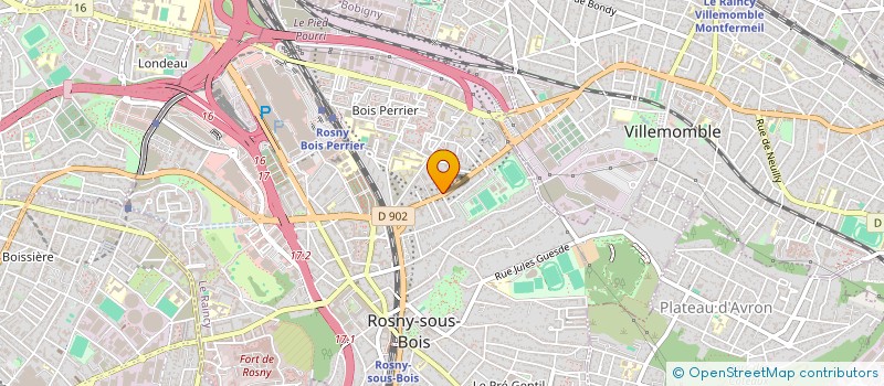 localisation de l'entreprise MONSIEUR SAMBALA SACKO  ROSNY-SOUS-BOIS